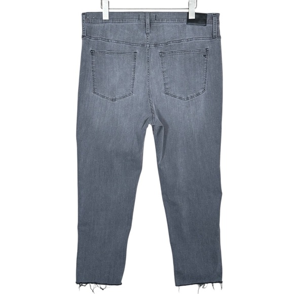 MADEWELL Stovepipe Jeans in Cement Wash: Raw-Hem Edition - Picture 6 of 15
